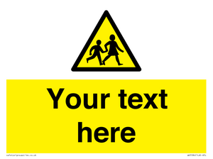 Custom Warning children Sign